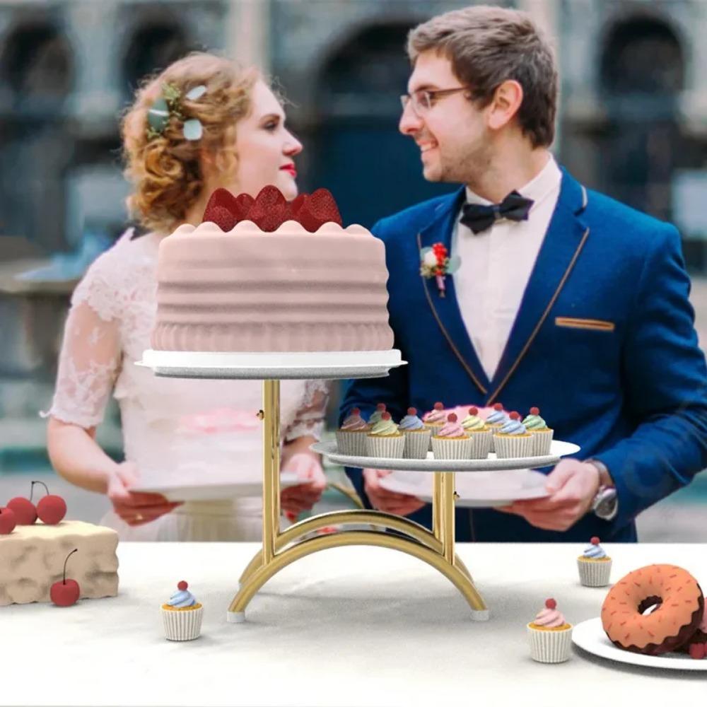 Runder Cupcake-Dessertständer aus Metall, Tortenständer, Kuchenständer, Kekse, Obst, Serviertablett, Dekor für Hochzeit, Party, Geburtstag