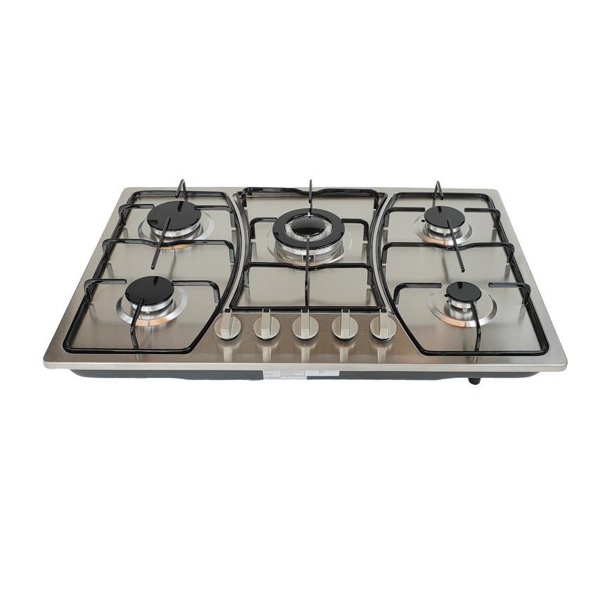 New Embedded Five Head Gas Stove Natural Gas Liquefied Gas Stainless Steel Gas Cooker Household Kitchen Cooking Utensils