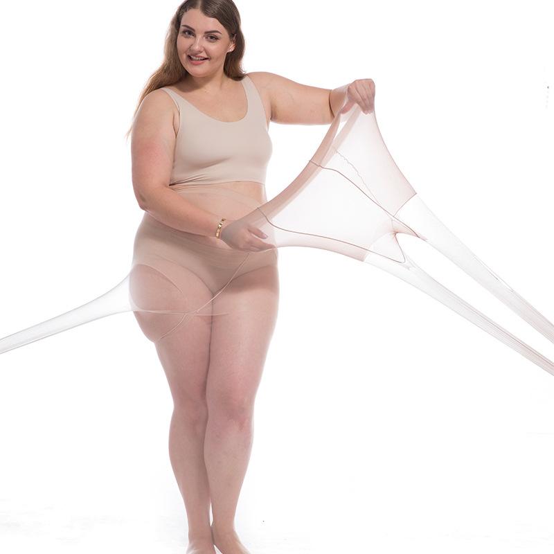 6D Ultra ince Büyük Boy Külotlu Kadın Artı Boyutu Anti-kanca Tayt Nefes Seksi Süper Elastik çorap Kadın