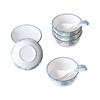 ZIPOYA 12-Piece Chinese Ceramic Dinnerware Set