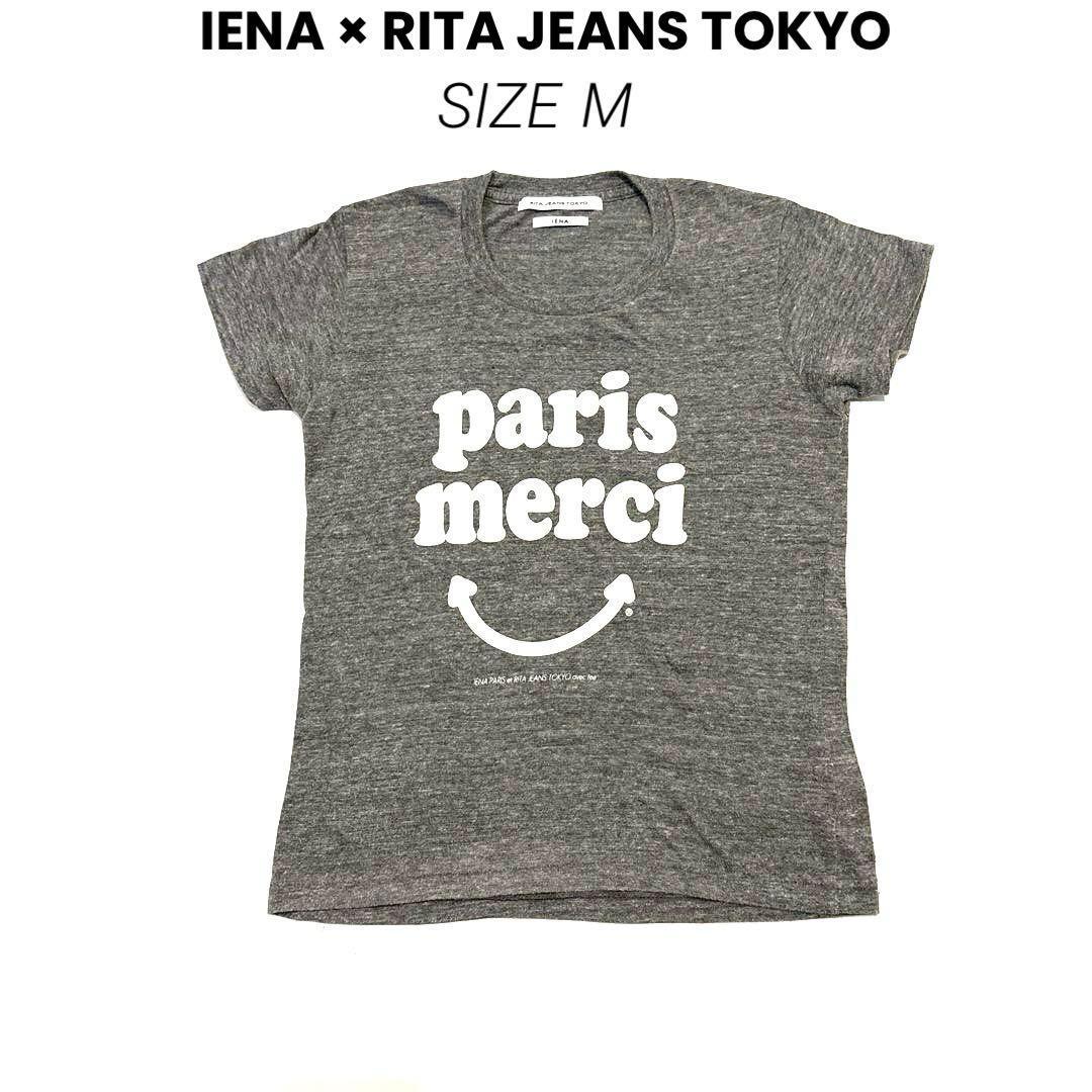 IENA RITA JEANS TOKYO Collaboration T-shirt M Gray