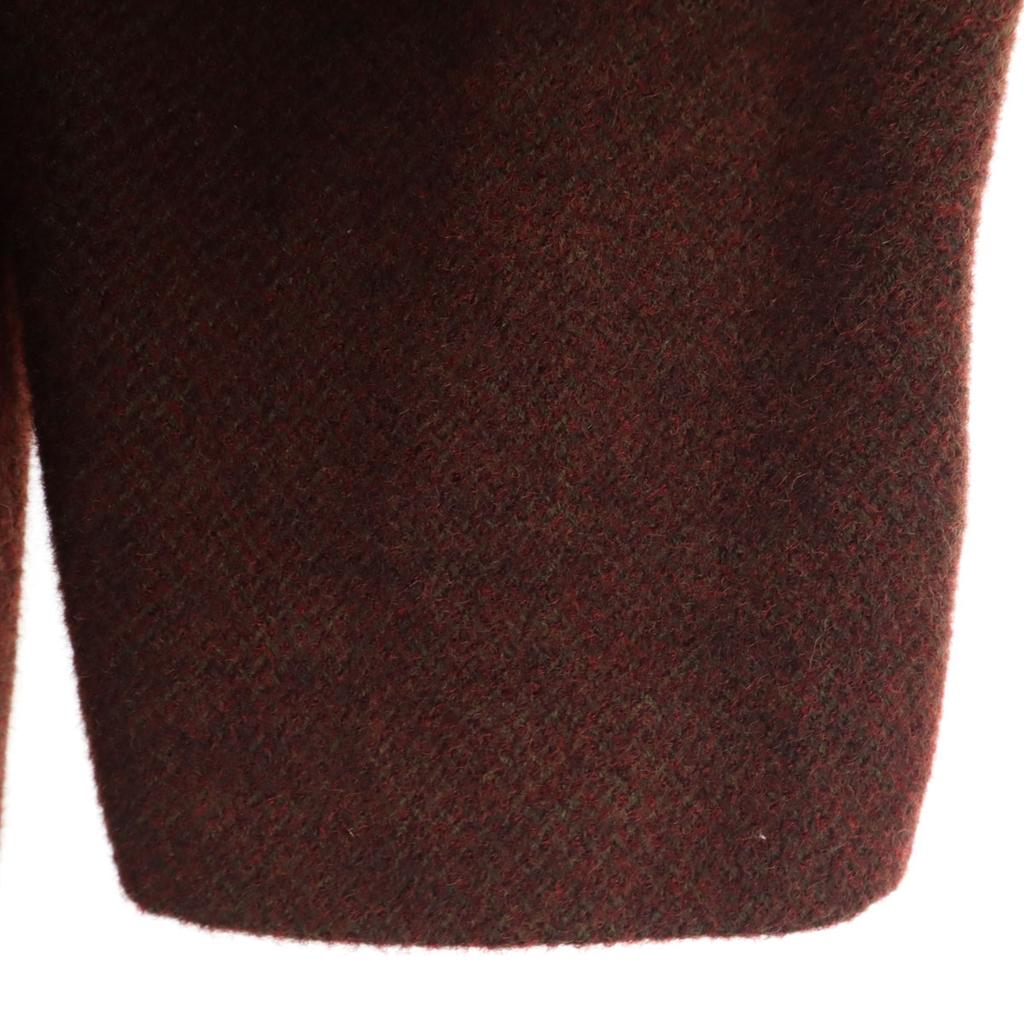 Lanvin 80s Made In Italy Vintage Wool Coat 46 Brown Women Used