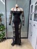 European & American Women's Sexy Halterneck Cutout Lace Bodycon Dress - Spring/Summer 2026 Collection