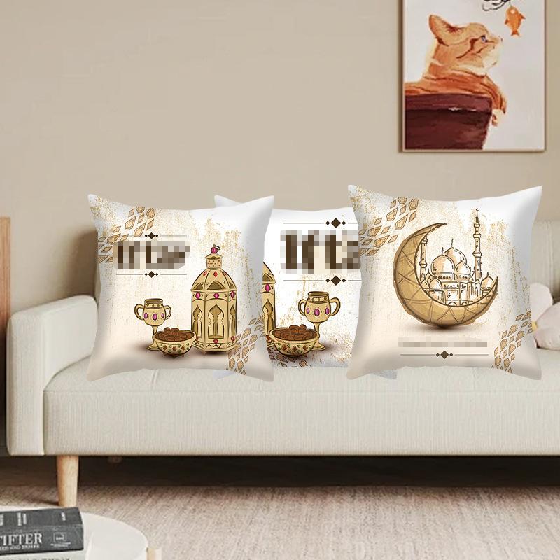 New Moon Festival Printed Cushion Pillow Case Nordic Living Room Sofa Office Festival Pillow Backrest