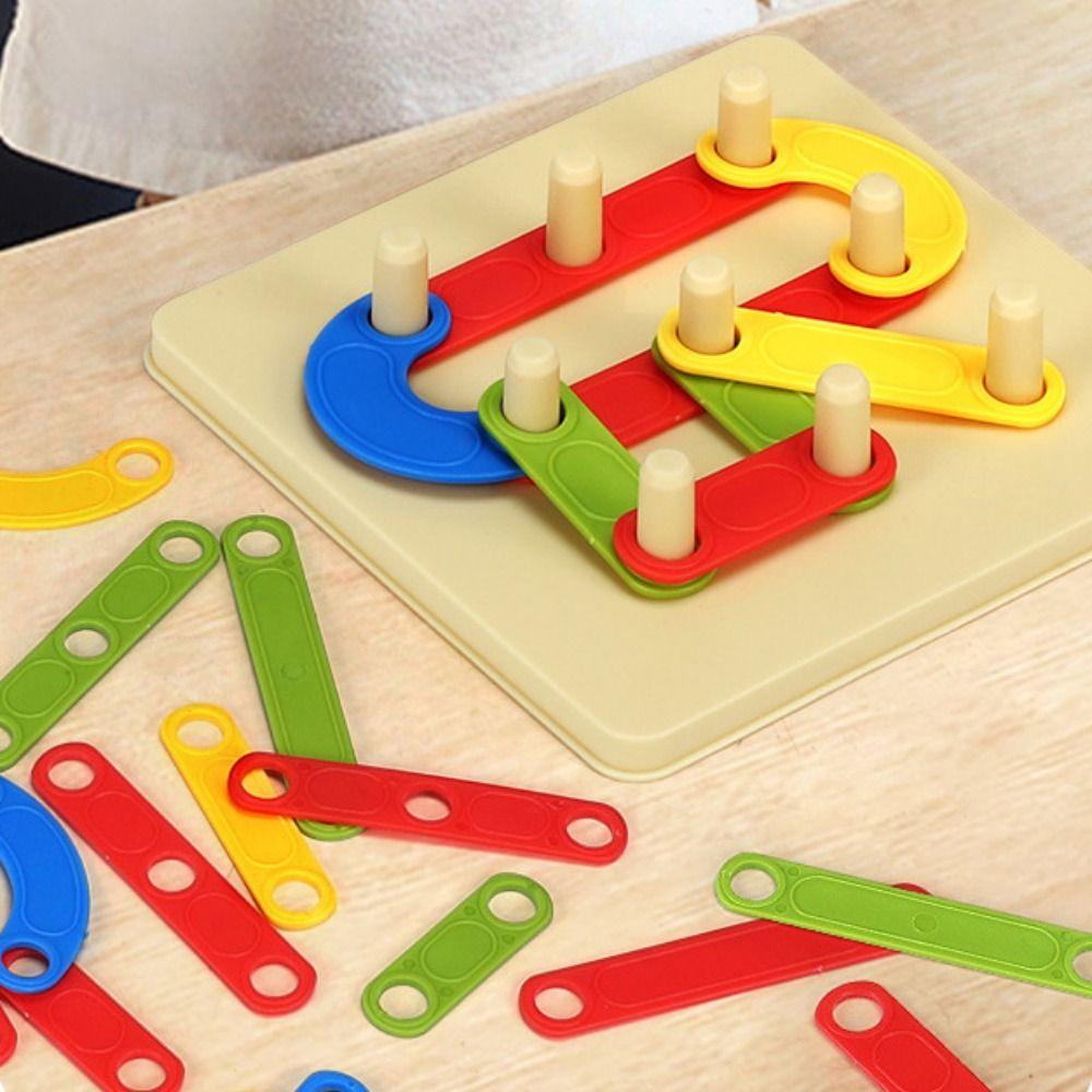 Game Jigsaw Board Matching Column Toys Variable Shape Construction Puzzle Set  Kids Gift