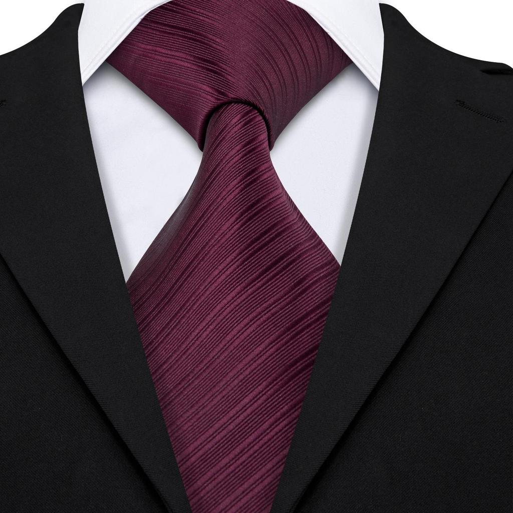 Barry Wang Formal Mens Paisley Silk Tie Set Mens Necktie Pocket Square Cufflinks Wedding
