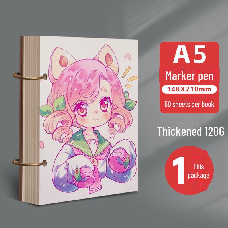 Detachable Loose-Leaf Sketchbook: A5, A4, 32K, 8K, 24K, 4K for Watercolor, Marker, and Kindergarten Art