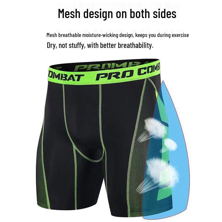 Men's Quick-Dry Breathable Athletic Base Layer Shorts for Basketball & Fitness