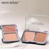MISS ROSE Polvere per contouring in polvere per trucco viso per ragazza squisita 2 in 1