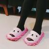 Thickened Detachable Cotton Shoes Anti-slip Microfiber Slippers Mopping  Wooden Floor