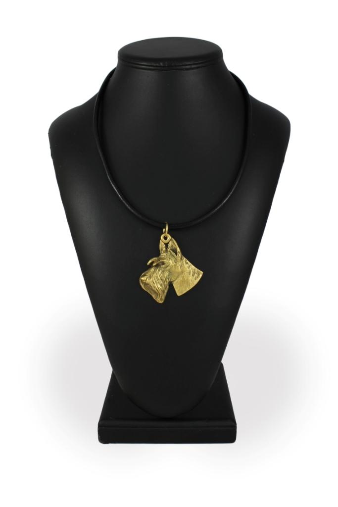 Scottish terrier, Aberdeen Terrier, Scottie - necklace with a dog in a gift box, gold-plated pendant for a dog lover, striking jewelry by Art-Dog