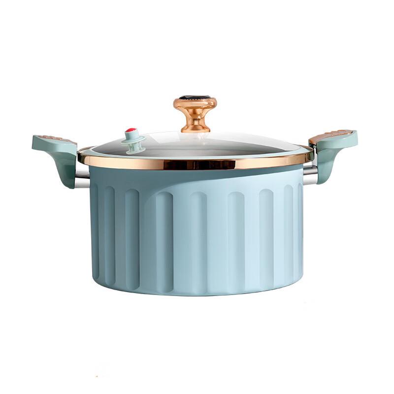Yetele 26cm Blue Enamel Micro-Pressure Soup Pot