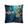 Summer Ocean Fish Print Pillowcase Sofa Living Room Polyester Pillowcase Pillowcase Home