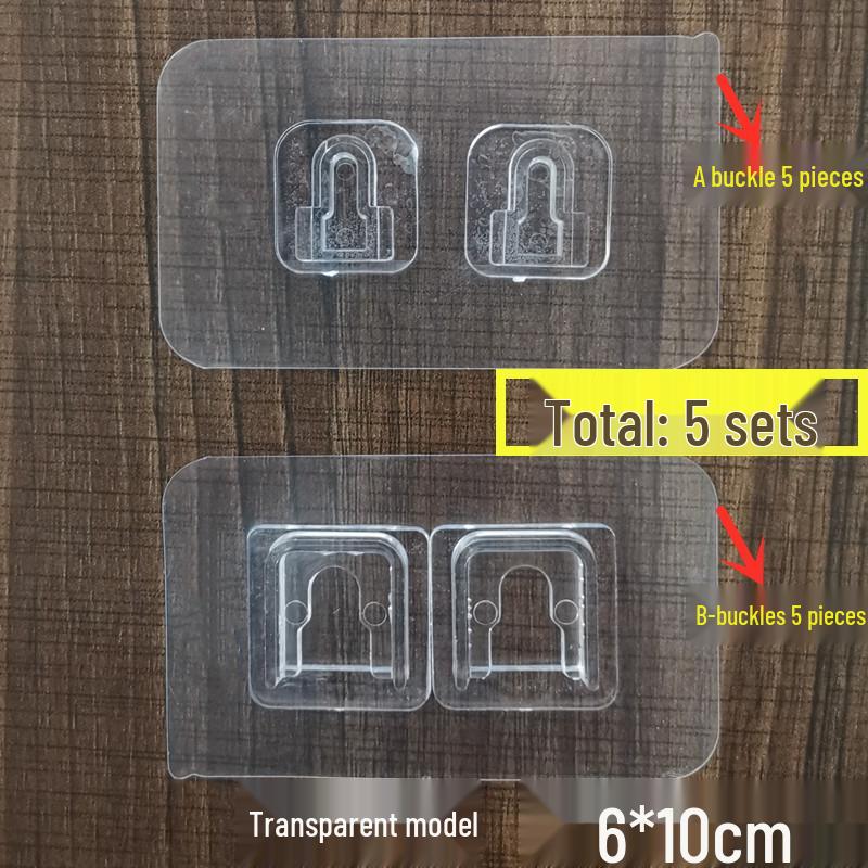 Wall-Mount Power Strip Holder: Strong Adhesive, No-Punch, Double-Sided Velcro Fastener for Routers and Sockets