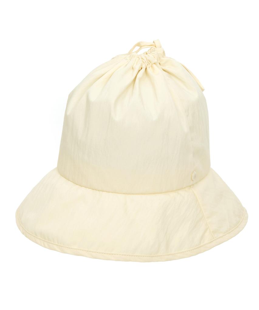 Eondeokeonteulolseutyudio Summer Nylon Bucket Hat Fold Bucket / Drawstring / Nc Lemon