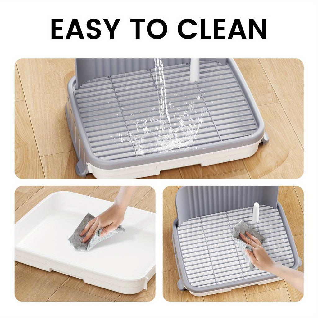 Dog Potty Dog-Specific Pee Tray Anti-Stepping Waste Sand Box for Small Dogs/Puppies Teddy Drawer-Style Poop Tray Pet Supplies