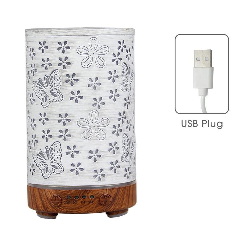 Desktop Decorative Lamp & Essential Oil Diffuser USB Ultrasonic Air Humidifier with LED Night Light Ambiance Lamp for Bedroom