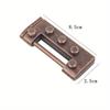 Zinc Alloy Chinese Old Vintage Keyed Password Retro Combination Padlock Jewelry Box Lock Furniture Door Decor Antique Bronze
