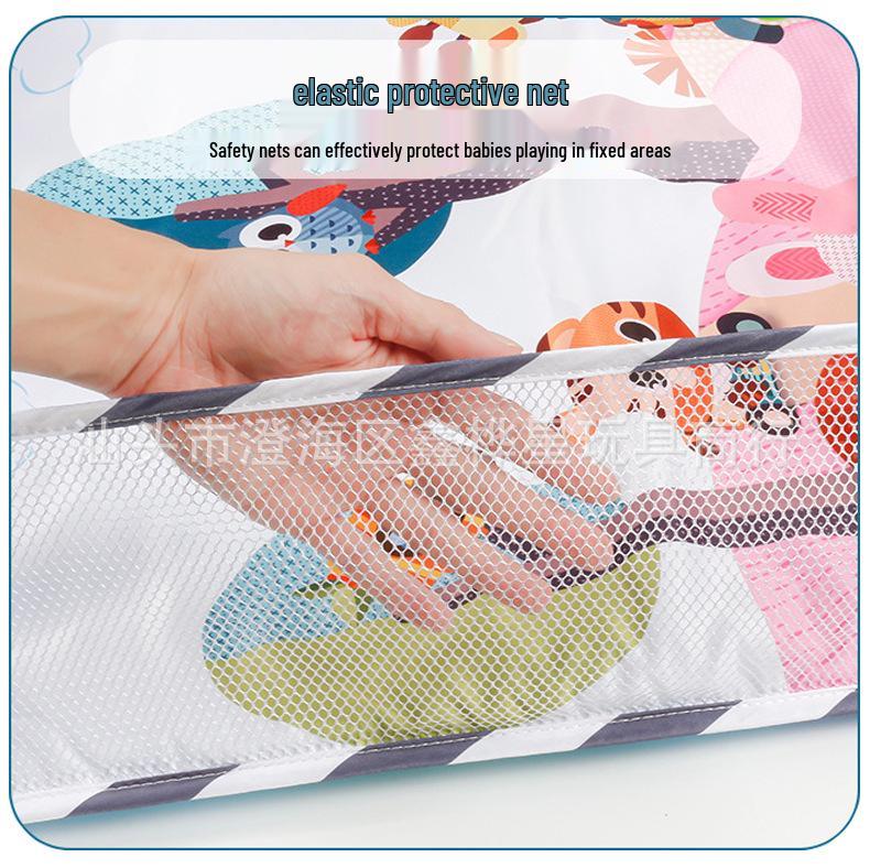 Baby Gym Rack with Ocean Ball Fence & Crawling Mat - For Newborns
