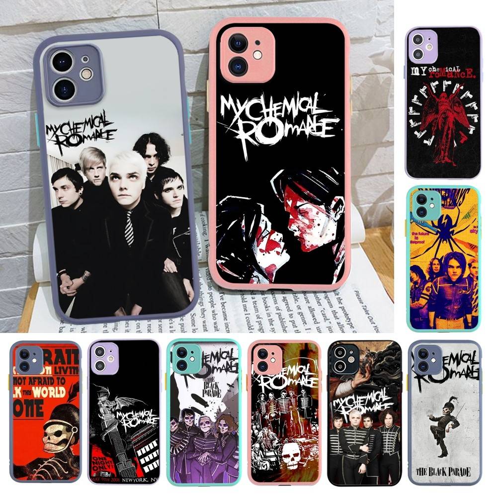 My Chemical Romance Rock Band Matte Protective Case For IPhone 16 15 14 13 12 11 Pro Max X XS MAX Protection Case