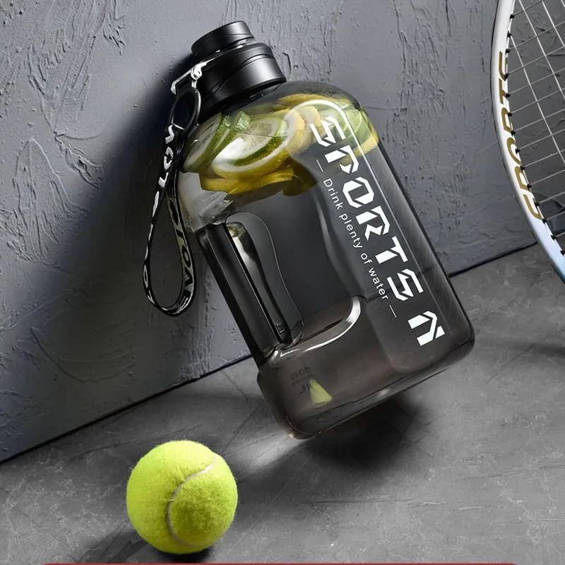 1.7L/2.7L/4L/5L Sports Water Bottle Fitness With Scale Gradient Kettle Outdoor Cycling Portable Water Kettle Men Drink Bottle