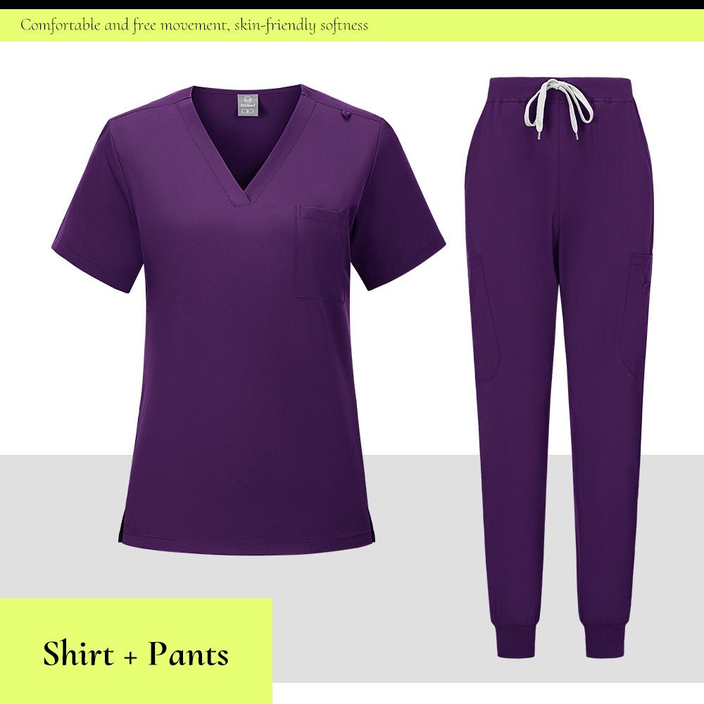 Unisex Medical Scrub Suit for Hospital Operating Room - Breathable, Sweat-Absorbent