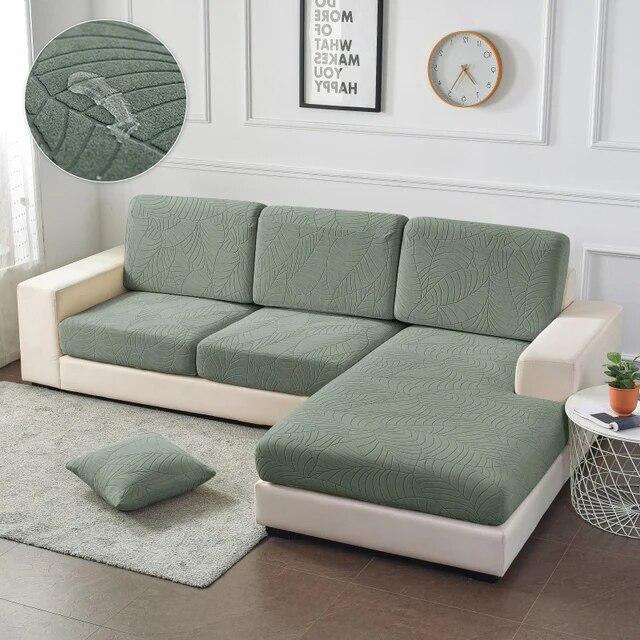 

Водонепроницаемый чехол для подушки на сиденье дивана, эластичные жаккардовые чехлы на диван для гостиной, съемный L-образный чехол для кресла, сиденья для дивана Normal Size (S)-1pc