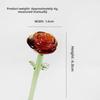 Colored Glaze Glass Flower Bouquet Mini Handcrafted Floral Sculpture  Home Room Decoration