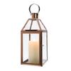 Rose Gold Stainless Steel Candle Holder Decorative Lanterns  with Tempered Glass Table Candle Stick Wedding Party Home Decor