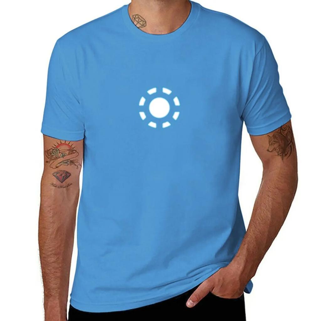 Arc Reactor Tshirt Quick Drying Korean Fashion Men Graphic T Shirts
