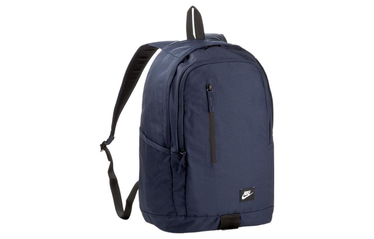 Nike Fabric Laptop Bag Backpack Regular Unisex Navy Blue BA4857-451