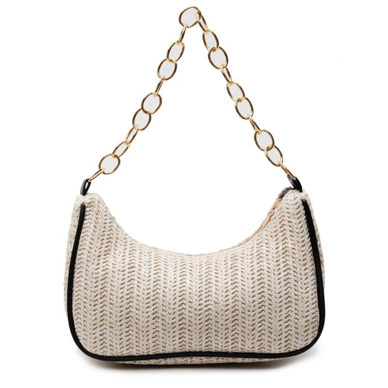 Women's bag woven bag shoulder bag trendy fashion simple summer messenger bag small bag