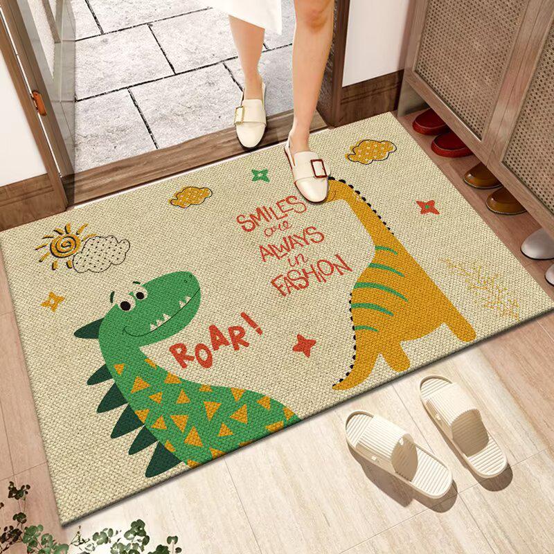 Dirt-Resistant Non-Slip Washable Linen Bathroom Doormat