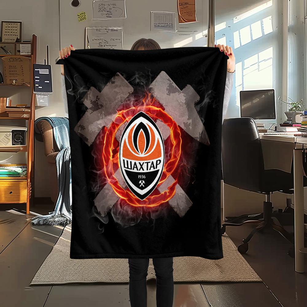 FC Shakhtar Donetsk  Print Flannel Blanket, High quality Comfortable for All Seasons, Home Decor, Warmth and Comfort