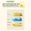 Multi-layer Waterproof Dopamine Soap Box Plastic With Sponge Sealed Soap Rack with Locking Buckle Sealing Soap Dish Travel