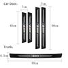 4/5PCS Auto Door Pedal Carbon Fiber threshold Strip Scratch Resistant Sticker For BMW X1 X2 X3 X5 X4 X6 X7 iX3 F20 F10 F07 E70 E