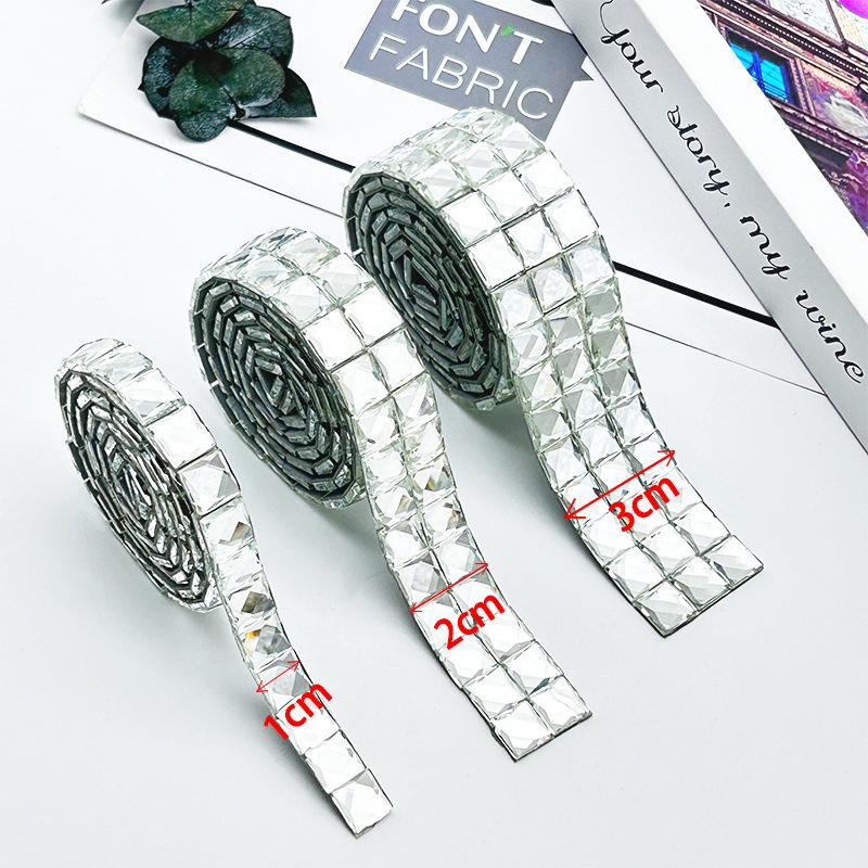 Self-Adhesive Rhinestone Tape: DIY Craft Stickers for Clothing, Shoes, Bags, and Wall Decorations.