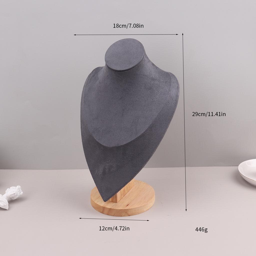 Colar de veludo com pingente organizador de exibição de joias suporte de exibição de joias manequim busto colar pingente vitrine