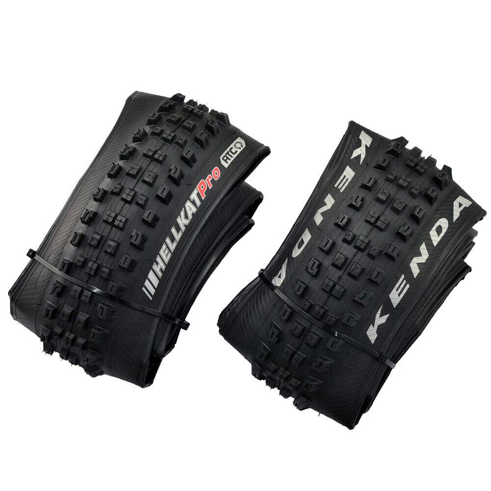

KENDA K1201 HELLKAT Pro 120TPI Folding Dual Tread ATC 2 KD2211 27.5x2.4 Tire, Black, Tire,