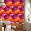 Ink red, peach and purple wallpaper 50x1000