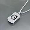 Hip Hop Stainless Steel Men Women Pendant Necklace Hollow 26 Letter Without Plating Design  Style  Chain for Daily Wear and Gift