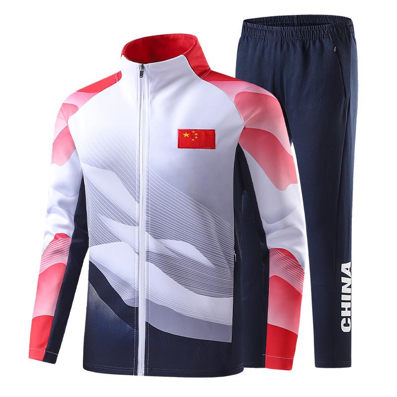 

2022 Китайский спортивный костюм Ушу Тренерский тренировочный комплект с длинными рукавами и воротником-стойкой XL
