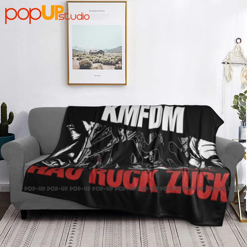 90S Kmfdm Hau Ruck Zuck Tour Ultra-Soft Blanket Quilt Winter Sofa Cover Bed Covers