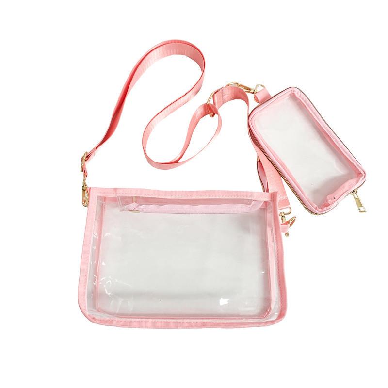 Pvc Transparent Crossbody Bag For Men Waterproof Fashion Travel Organizer