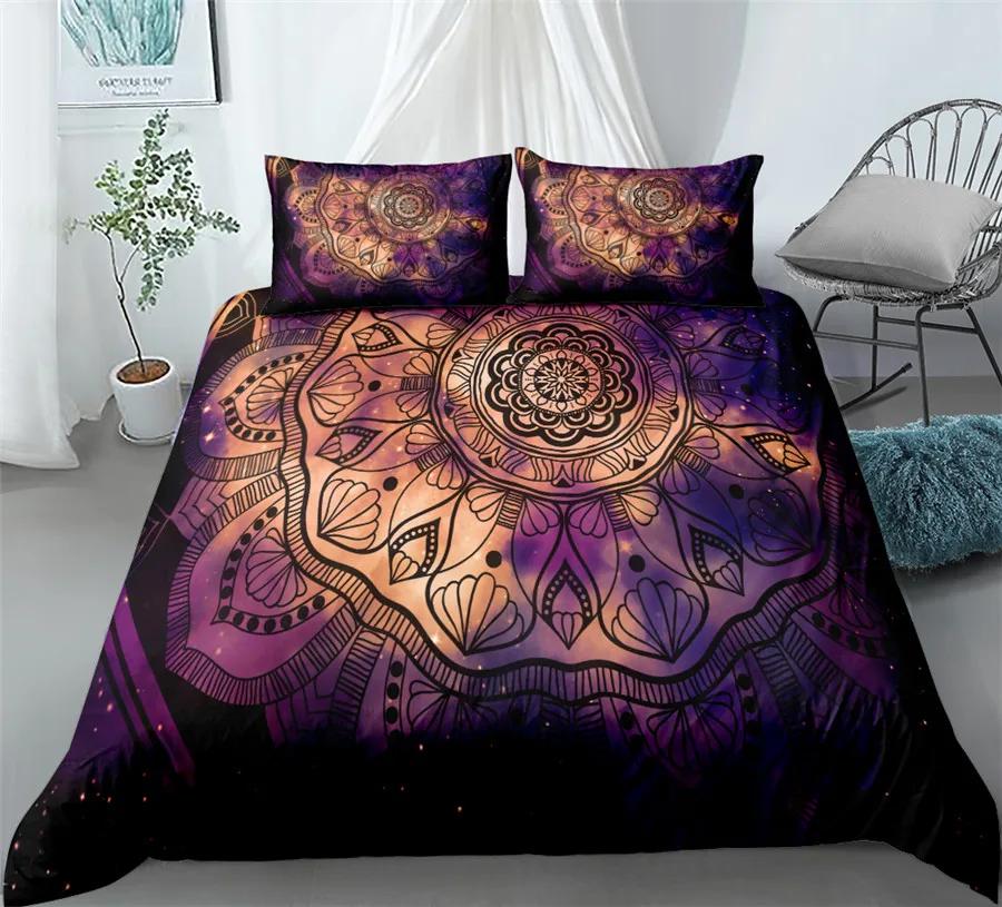 Comforter Hand Painting Lion Golden Bedding Set King Queen Double Full Twin Single Size Set