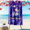 Diddl Custom Name Print Beach Towel, Large Soft Quick Dry Towel for Beach Camping Swimming