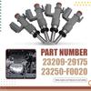 Fuel Injector 4Pcs Set- For Toyota Avalon Camry ES250 RAV4 2.5L 2018- Model Numbers 23209-29175 23250-29175 23250-F0020