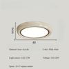 Circular Acrylic Cream Color Ceiling Lamp Nordic Modern Living Room Decoration Bedroom Atmosphere LED Ceiling Light Dimmable