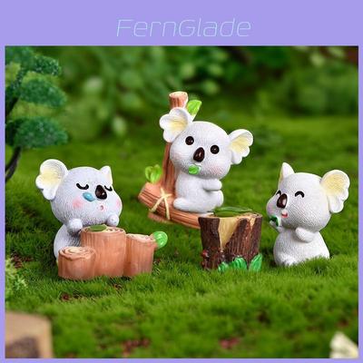 Cute Resin Koala Decoration Adorable Micro Landscape Garden Diy Crystal Ball Accessory