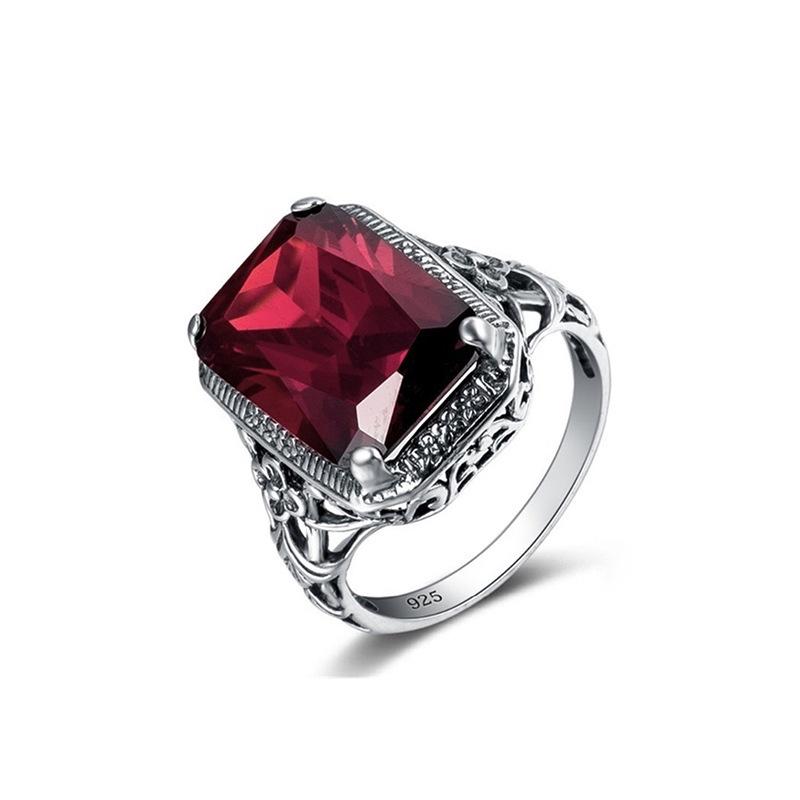 Women's European-American Retro Ruby Engagement Ring, Hot Selling New Design